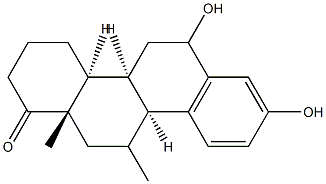 6-hydroxy-D-homo-8-isoestrone methyl ether 结构式