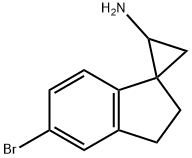 5-bromospiro[cyclopropane-2,1-indane]-1-amine 结构式