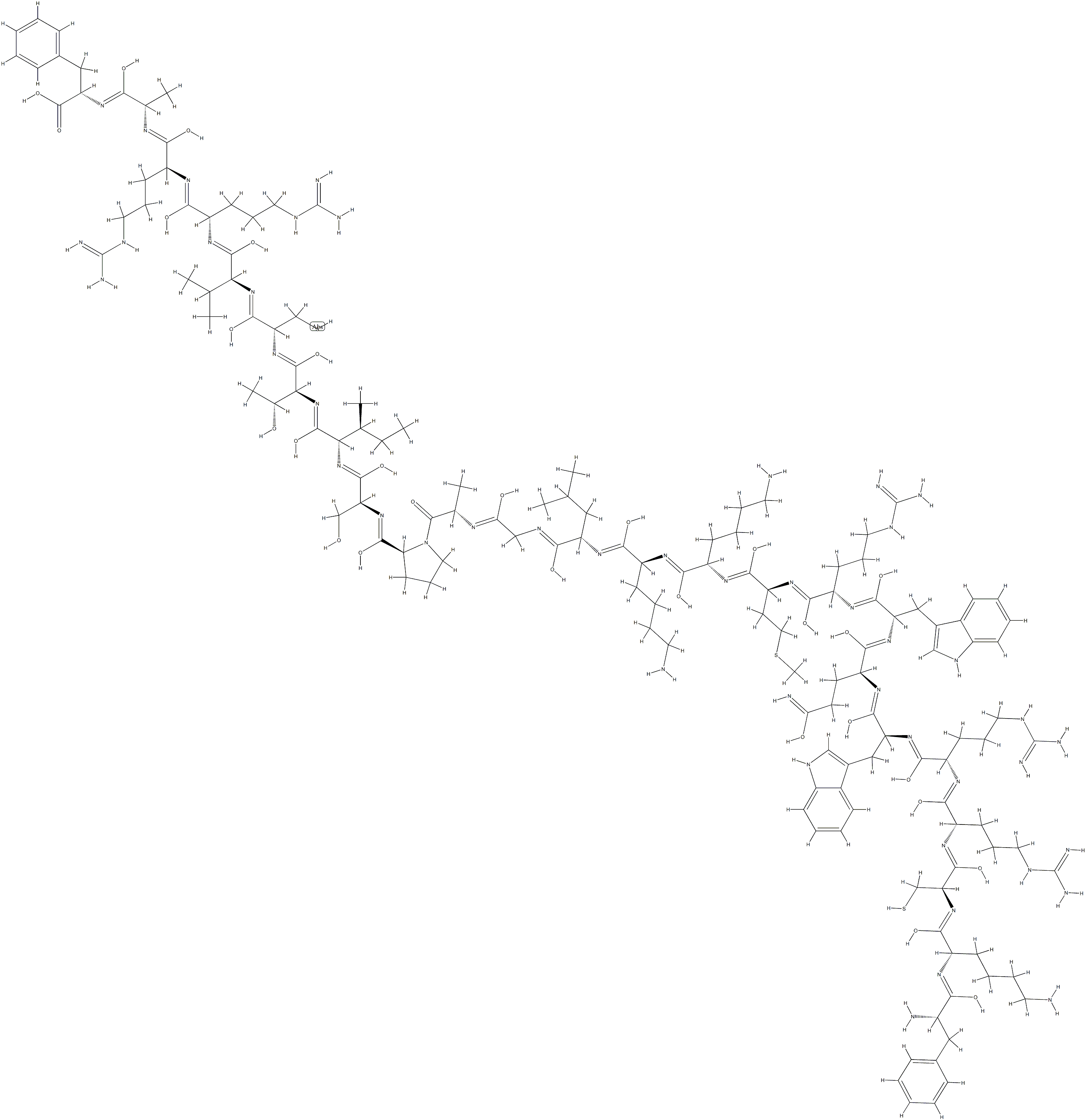 Lactoferrin (human precursor reduced) 结构式