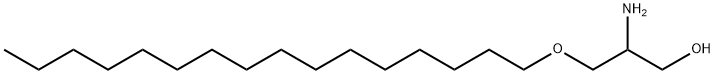 (+/-)-2-Amino-2-desoxy-3-O-hexadecyl-glycerol 结构式