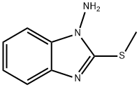 1H-Benzimidazol-1-amine,2-(methylthio)-(9CI) 结构式
