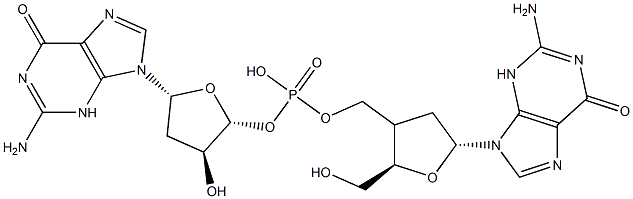 deoxyguanylyl-(3'-5')-guanosine 结构式