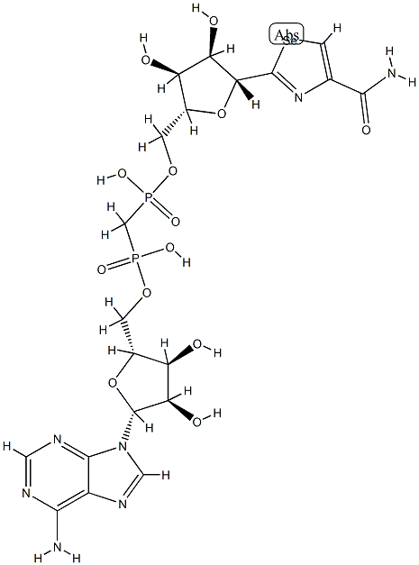 beta-methylene selenazole-4-carboxamide adenine dinucleotide 结构式