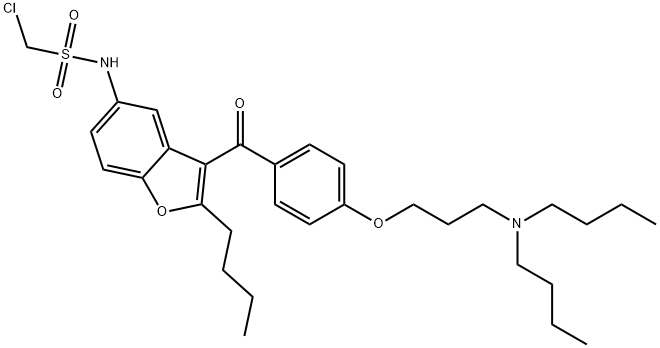 S-Desmethyl S-Chloromethyl Dronedarone 结构式