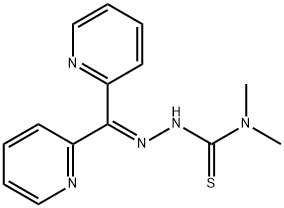 2-(二-2-吡啶基亚甲基)-N,N-二甲基肼基硫代甲酰胺 结构式