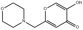 5-hydroxy-2-(4-morpholinylmethyl)-4H-pyran-4-one(SALTDATA: FREE) 结构式
