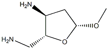 beta-D-erythro-Pentofuranoside, methyl 3,5-diamino-2,3,5-trideoxy- (9CI) 结构式