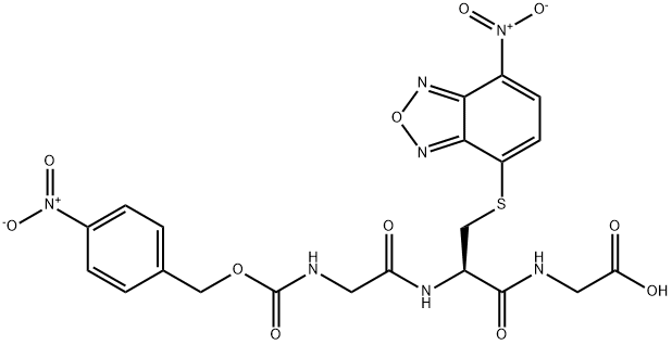 4-NITRO-Z-GLY-CYS(7-NITRO-BENZO[2,1,3]OXADIAZOL-4-YL)-GLY-OH 结构式