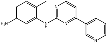 N-(5-氨基-2-甲基苯基)-4-(3-吡啶基)-2-氨基嘧啶 结构式