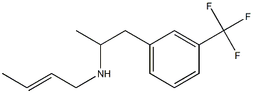 N-(2-Butenyl)-α-methyl-m-(trifluoromethyl)phenethylamine 结构式