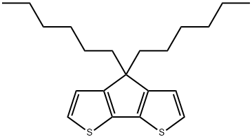 4,4-二己基-4H-环戊二烯并[2,1-B:3,4-B']二噻吩 结构式