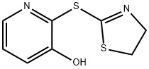 2-(3-hydroxy-2-pyridyl)-2-thiothiazoline 结构式