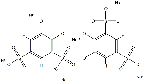 neodymium pyrocatechin disulfonate 结构式