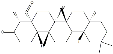3-Oxo-D:A-friedooleanan-24-al 结构式