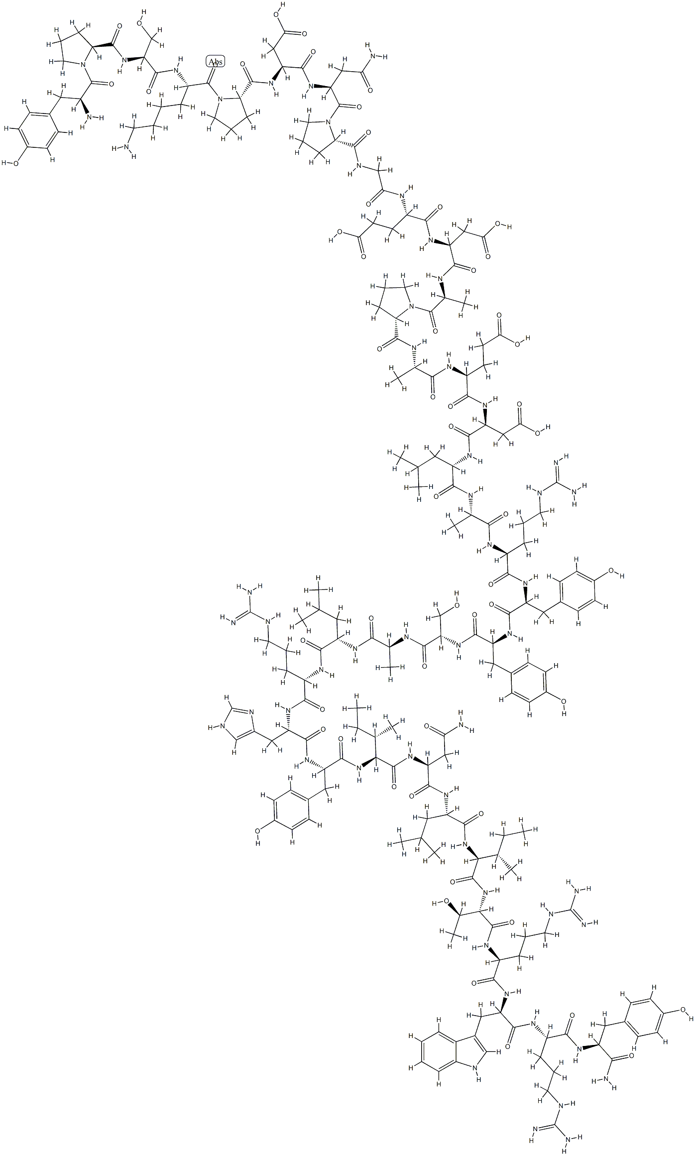 [D-TRP34]-神经肽 Y 结构式
