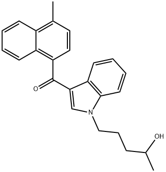 JWH 122 N-(4-hydroxypentyl) metabolite 结构式