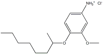 Benzenamine,3-methoxy-4-[(1-methylheptyl)oxy]-, hydrochloride (1:1) 结构式