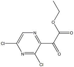 乙基 2-(3,5-二氯吡嗪-2-基)-2-氧亚基醋酸盐 结构式