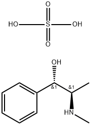 bis[(R*,S*)-(±)-beta-hydroxy-alpha-methylphenethyl)methylammonium] sulphate 结构式