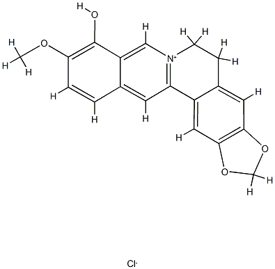 小檗红碱 结构式