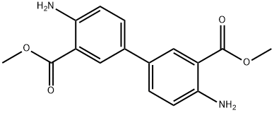 4,4'-联苯二胺-3,3'-二甲酸二甲酯 结构式