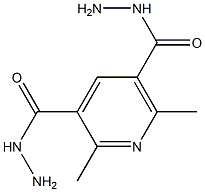 3,5-Pyridinedicarboxylicacid, 2,6-dimethyl-, 3,5-dihydrazide 结构式