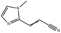 2-Propenenitrile,3-(1-methyl-1H-imidazol-2-yl)-(9CI) 结构式