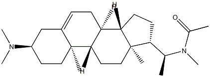 N-[(20S)-3α-(Dimethylamino)pregn-5-en-20-yl]-N-methylacetamide 结构式