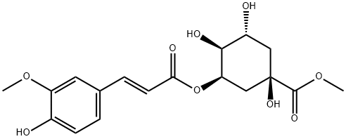 甲基 5-O-阿魏酰奎尼酸酯 结构式