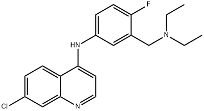 4'-dehydroxy-4'-fluoroamodiaquine 结构式