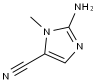 1H-Imidazole-5-carbonitrile,2-amino-1-methyl-(9CI) 结构式