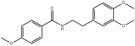 N-[2-(3,4-dimethoxyphenyl)ethyl]-4-methoxybenzamide 结构式