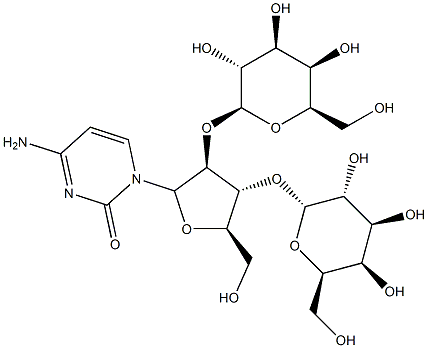3'-O-galactopyranosyl-1-4-O-galactopyranosylcytarabine 结构式
