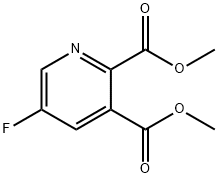 5-氟吡啶-2,3-二羧酸二甲酯 结构式