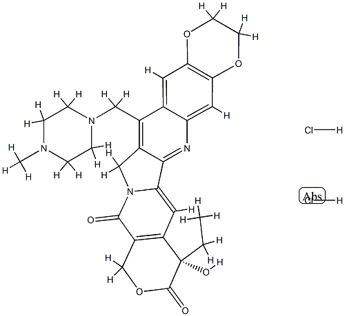 LURTOTECAN HYDROCHLORIDE 结构式