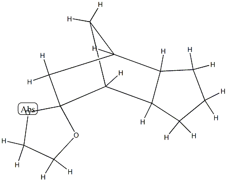 (3'alpha,4'alpha,7'alpha,7'aalpha)-octahydrospiro[1,3-dioxolane-2,5'-[4,7]methano[5H]indene]  结构式