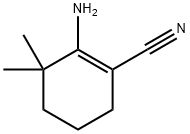 2-氨基-3,3-二甲基环己-1-烯-1-腈 结构式