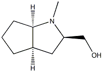 Cyclopenta[b]pyrrole-2-methanol, octahydro-1-methyl-, [2R-(2-alpha-,3a-ba-,6a-ba-)]- (9CI) 结构式