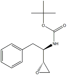 (2R,3R)-1,2-环氧-3-叔丁氧羰基氨基-4-苯基丁烷 结构式