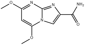 5,7-DIMETHOXYIMIDAZO<1,2-A>PYRIMIDINE-2-CARBOXAMIDE 结构式