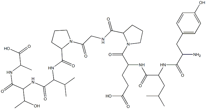 黑素细胞肽MELANOCYTE PROTEIN PMEL 17 (256-264) (HUMAN, BOVINE, MOUSE) 结构式