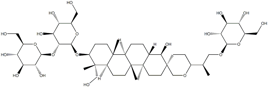 凤仙萜四醇苷 B 结构式