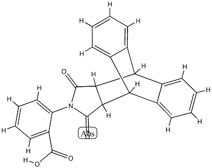 2-(16,18-dioxo-17-azapentacyclo[6.6.5.0~2,7~.0~9,14~.0~15,19~]nonadeca-2,4,6,9,11,13-hexaen-17-yl)benzoic acid (non-preferred name) 结构式