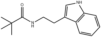 N-(2-(1H-吲哚-3-基)乙基)新戊酰胺 结构式