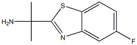 2-Benzothiazolemethanamine,5-fluoro-alpha,alpha-dimethyl-(9CI) 结构式