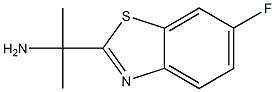 2-Benzothiazolemethanamine,6-fluoro-alpha,alpha-dimethyl-(9CI) 结构式