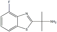 2-Benzothiazolemethanamine,4-fluoro-alpha,alpha-dimethyl-(9CI) 结构式