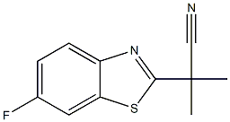 2-Benzothiazoleacetonitrile,6-fluoro-alpha,alpha-dimethyl-(9CI) 结构式