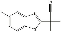 2-Benzothiazoleacetonitrile,alpha,alpha,5-trimethyl-(9CI) 结构式