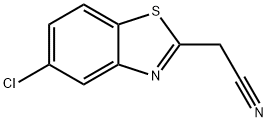 2-(5-氯-1,3-苯并噻唑-2-基)乙腈 结构式